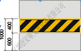 立柱、墻面警示線